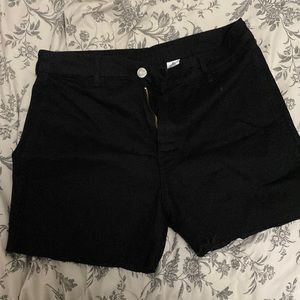 Black Jean Shorts